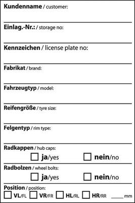 EICHNER banden sticker wheel labeling rec. .