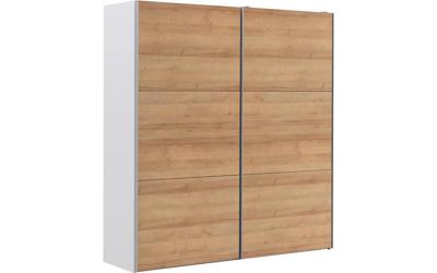Goossens Kledingkast Easy Storage Sdk, 203 cm breed, 220 cm hoog, 2x 3 paneel schuifdeuren Goossens Kledingkast Easy Storage Sdk, 203 cm breed, 220 cm hoog, 2x 3 paneel schuifdeuren