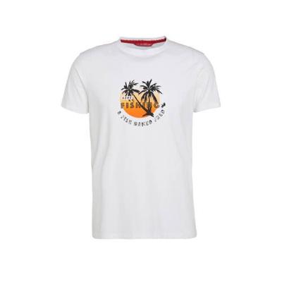 A fish named Fred T-shirt met biologisch katoen wit A fish named Fred T-shirt met biologisch katoen wit