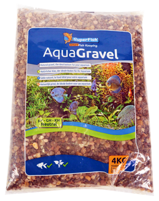 Aqua Grind Donker 3-6 Mm 4 Kg aquaria Superfish - Superfish