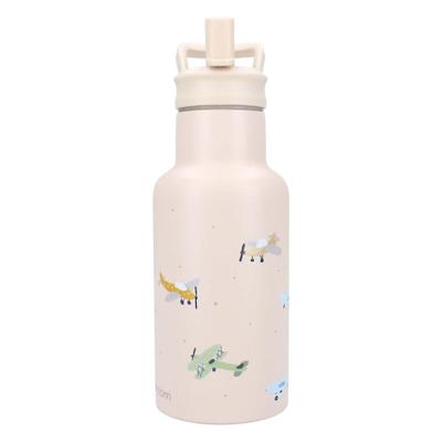 Kidzroom drinkfles sweet sips vliegtuigen, 350ml Kidzroom drinkfles sweet sips vliegtuigen, 350ml