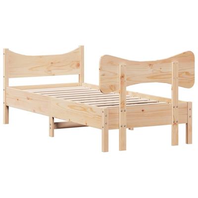 Bedframe zonder matras massief grenenhout 120x200 cm - thumbnail