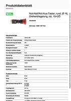 Schneider Electric XB6AS8349B Noodstopschakelaar 1 stuk(s) - thumbnail