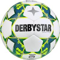 Derbystar Voetbal Futsal Stratos Wit geel blauw 1555 - thumbnail