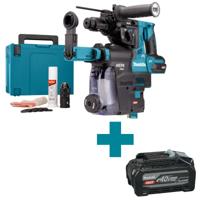 Makita HR002GZ05 40V Max Combihamer | SDS-PLUS | Zonder accu's en lader, in Mbox met stofafzuiging en AWS zender - HR002GZ05 - thumbnail