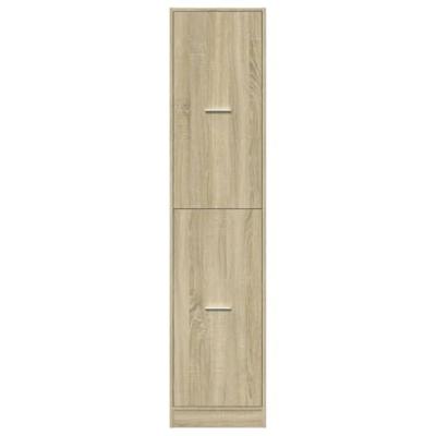 Apothekerskast 40x41x174,5 cm bewerkt hout sonoma eikenkleurig