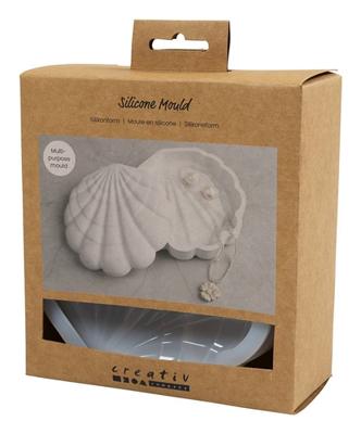 Creativ Company Siliconen vormen, mossel, h: 3 cm, l: 13,2 cm, b: 13,3 cm, 1 stuk