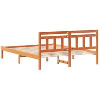 Bedframe met hoofdeinde Bruin 140 x 200 cm Grenenhout - thumbnail