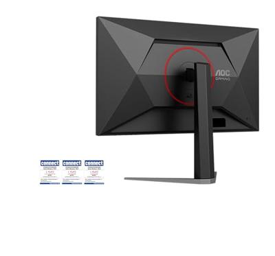 AOC Gaming 27G4HA - 27 inch Full HD-monitor, 200 Hz, 1 ms, comp. G-Sync, HDR10 (1920 x 1080, 2 x HDMI 2.0, 1 x DisplayPort 1.4) zwart-rood