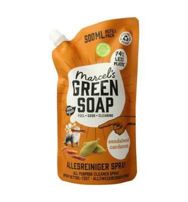 Marcel&apos;s Green Soap Refill - allesreiniger spray - sandelhout & kardemom - 500ml - thumbnail