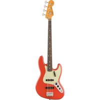 Fender Vintera II 60s Jazz Bass RW Fiesta Red elektrische basgitaar met deluxe gigbag - thumbnail