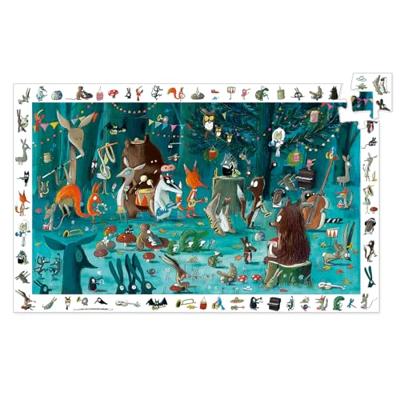 Observatiepuzzel Het orkest 35 stuks DJECO multi-gekleurd