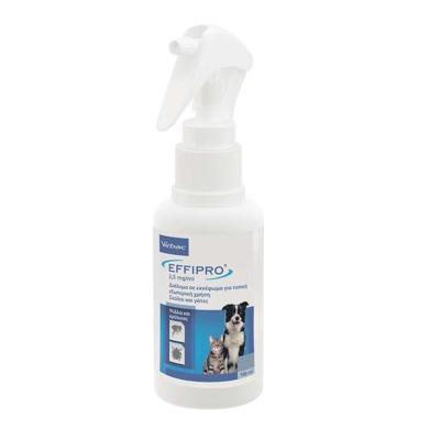 VIRBAC Effipro Spray - middel tegen vlooien en teken voor honden en katten - 100 ml