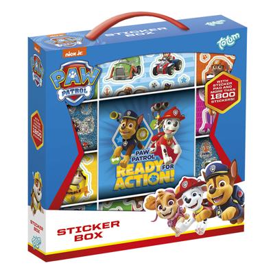 Paw Patrol Sticker Box 500+ Stickers + Plak-Tekenblok Paw Patrol Sticker Box 500+ Stickers + Plak-Tekenblok