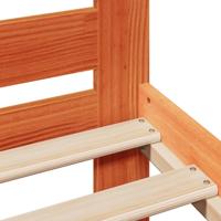 Bedframe zonder matras massief grenenhout wasbruin 180x200 cm - thumbnail