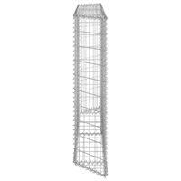 Gabion plantenbak trapezium 150x20x100 cm gegalvaniseerd staal - thumbnail