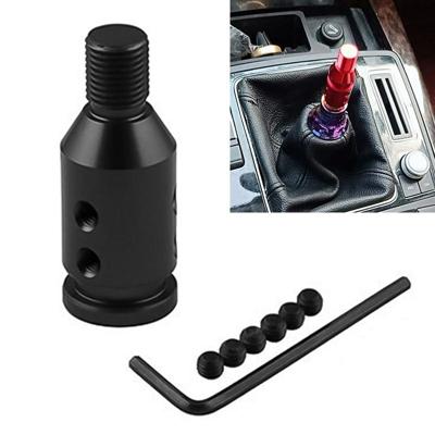 Auto threaded shifter Gear Shift knop adapter 12 x 1 25 (zwart)