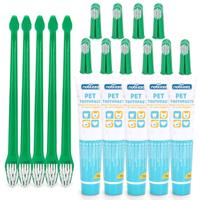 Nobleza Tandenborstels met tandpasta voor hond en kat - thumbnail