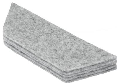 Navulling Nobo voor magnetische whiteboardwisser wit 10 stuks