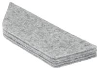 Navulling Nobo voor magnetische whiteboardwisser wit 10 stuks - thumbnail