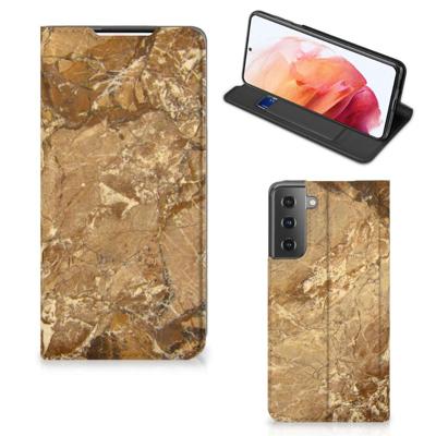 Samsung Galaxy S21 | Standcase | Marmer Creme
