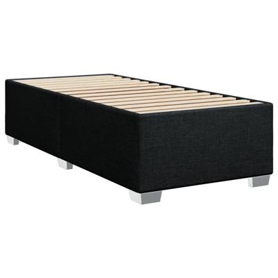 Bedframe zonder matras 80x200 cm stof zwart - thumbnail