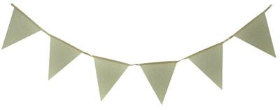 Haza Witbaard Vlaggenlijn goud glitter, 6mtr.