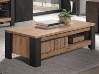 Rechthoekige salontafel SIMETTRA 117 cm scarlet eik - thumbnail