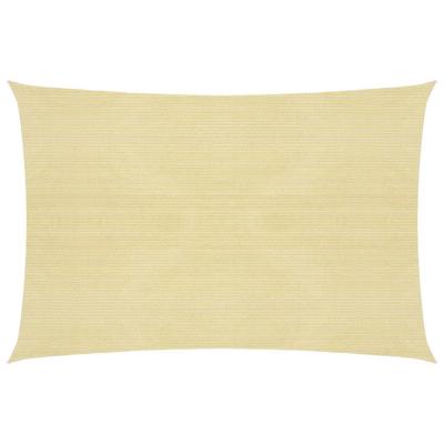 VidaXL Zonnezeil 160 g/m² 5x6 m hdpe beige