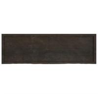 Tafelblad 160x50x(2-4)cm behandeld eikenhout donkerbruin - thumbnail