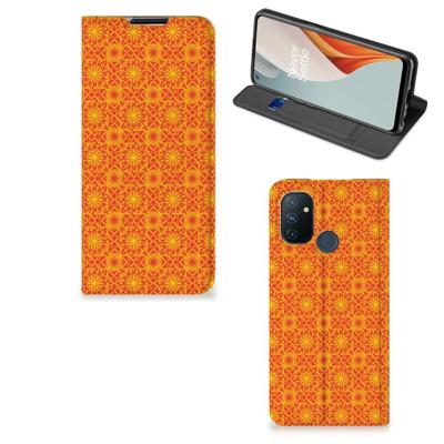 OnePlus Nord N100 | Hoesje met Magneet | Batik Oranje