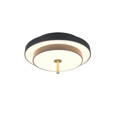 Trio Moderne plafondlampKeaton zwart met goud Ø 40cm - 640210180