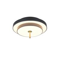 Trio Moderne plafondlampKeaton zwart met goud Ø 40cm - 640210180 - thumbnail
