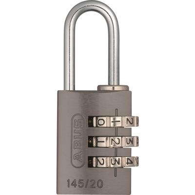 Abus cijfer hangslot 145/20 titanium - grijs - 5cm