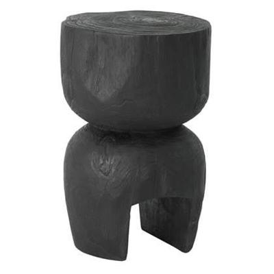 MUST Living Bijzettafel 'Amber' Teakhout, kleur Zwart