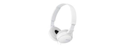 Sony Mdr-Zx110/Wc(Ae) Opvouwbare Instapkoptelefoon Met Uitstekend Geluid (30 Mm Driver), Wit
