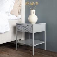 Nohr Nachtkastje 'Teesha' 40 x 40cm, kleur Lichtgrijs - thumbnail