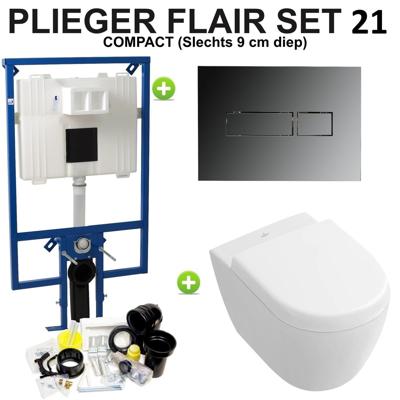 Plieger Flair Compact Subway 2.0 Compact set21 Chroom (meerprijs €20,00)