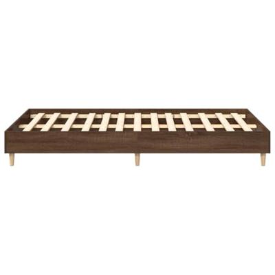 Bedframe zonder matras 120x190 cm spaanplaat bruin eikenkleurig Bedframe zonder matras 120x190 cm spaanplaat bruin eikenkleurig