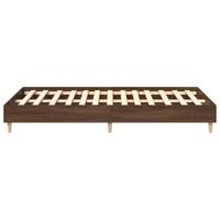 Bedframe zonder matras 120x190 cm spaanplaat bruin eikenkleurig - thumbnail