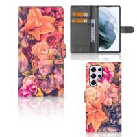 Samsung Galaxy S22 Ultra Hoesje Bosje Bloemen - thumbnail