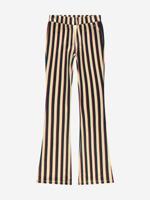 Nik&Nik Meisjes flair broek - Striped - Amandel bruin - thumbnail