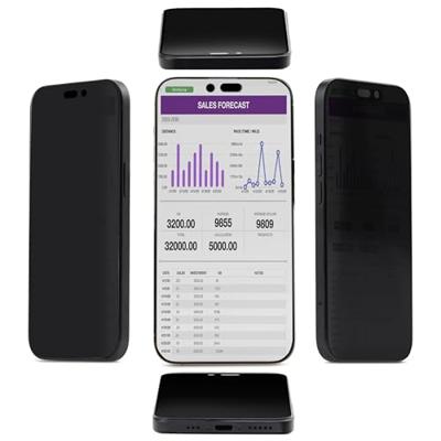 StarTech.com 4-Way 360 Privacy Filter voor iPhone 16 Plus, Portret/Landschap, Touch-Enabled, Gehard Beschermglas, TAA