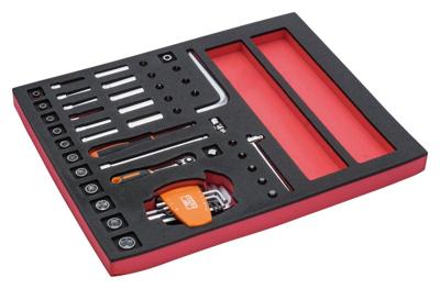 Bahco Foaminlay Fit&Go 2/3 met doppen en toebehoren 1/4" - 44-delig - FF1F2001