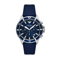 Horlogeband Armani AR11588 Nylon/perlon Blauw 22mm - thumbnail