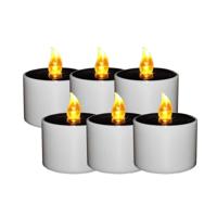 Solar waxinelichtjes led kaarsen 6 stuks - thumbnail