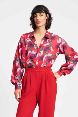 POM Amsterdam Blouse Violet Picnic Delight