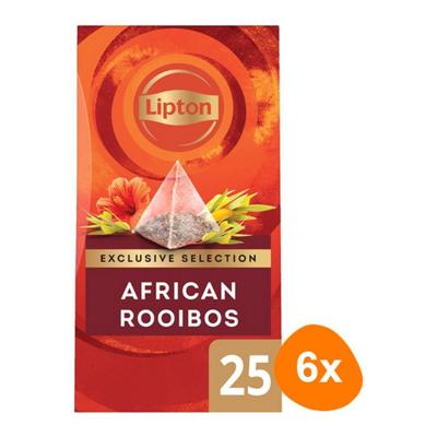 Lipton - Exclusive Selection Afrikaanse Rooibos thee - 6x 25 zakjes