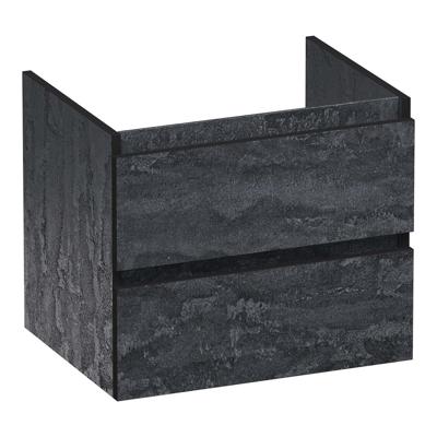 Brauer Joy Edge Onderkast 60 cm - met 2 Softclose Lades Greeploos en 1 Sifon Uitsparing - Damascus