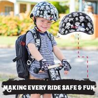 Kinder Fietshelm Skullz Medium (53 - 58 cm) - thumbnail